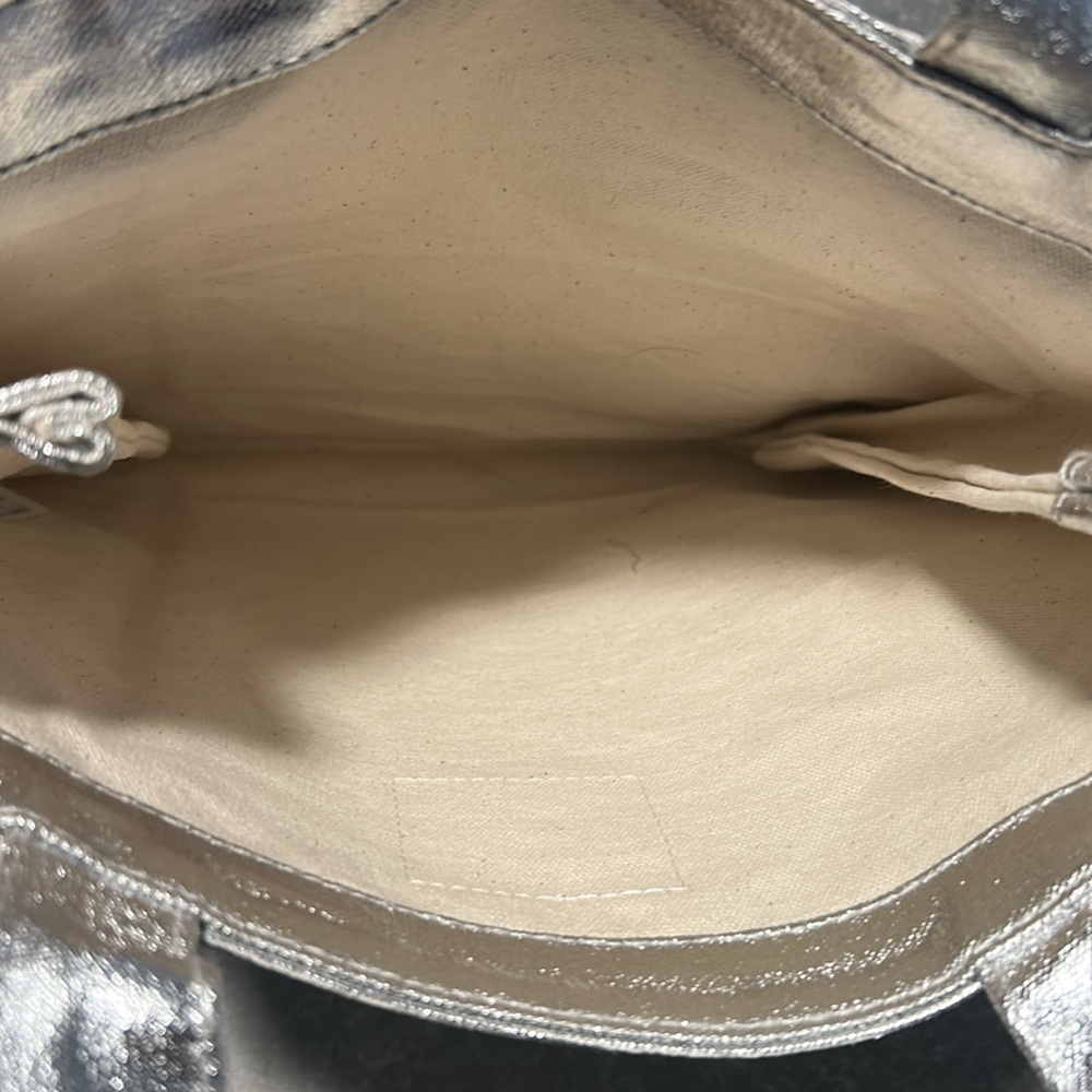 Madewell silver metallic mini tote - Picture 5 of 5